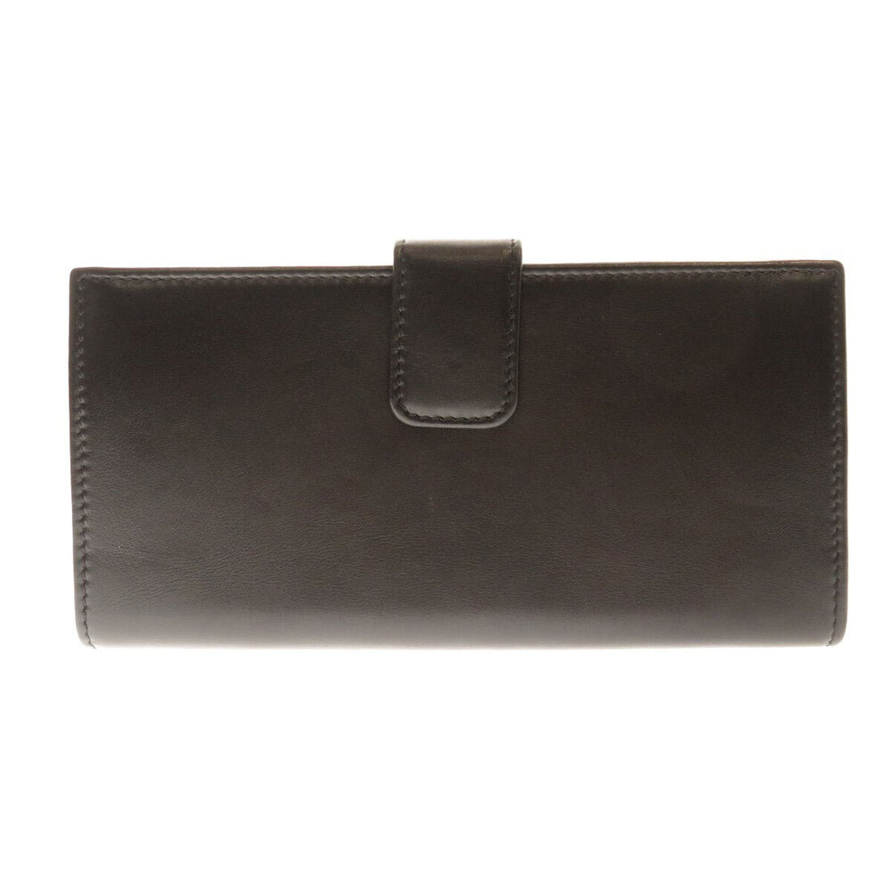 Gucci Leather Long Interlocking GG Wallet Black